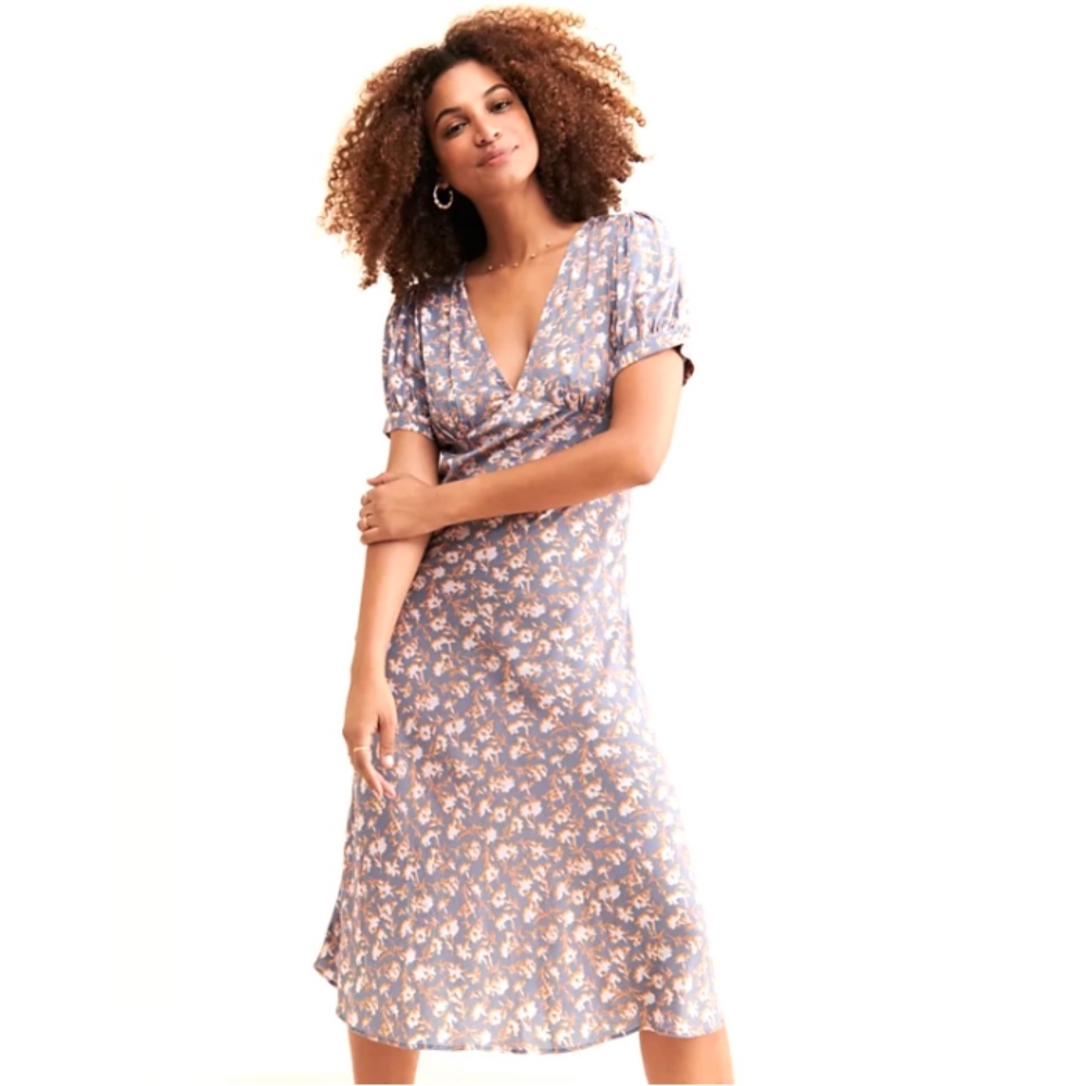 Jen’s Pirate Booty x Free People Daisy Floral Midi Dress XS Open Back Boho